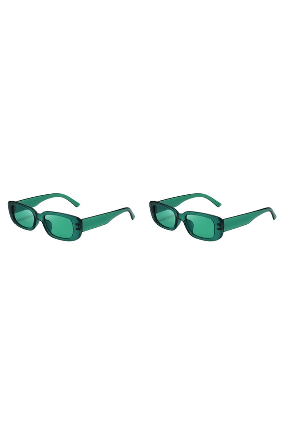 2 Pack Shamrocks Glasses St. Patricks Day Sunglasses Irish Eyewear Four Leaf Clovers Design Shades Green Lucky Plastic Glasses for Party Props Favors Decorations
