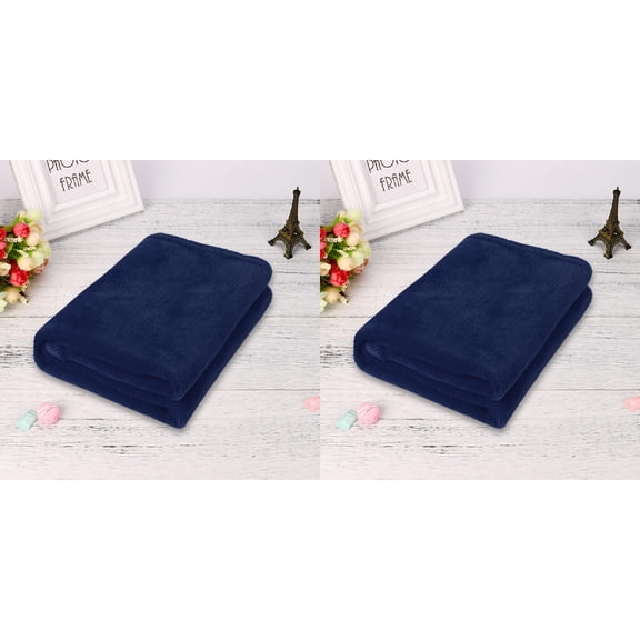 MZXELPRJD 2 Packs Throw Blanket Cozy Plush Blanket for Sofa Couch Bed Chair Thick Warm Blanket for Winter Soft Fuzzy Plush Twin Blanket for All Seasons 19.69X27.56inch