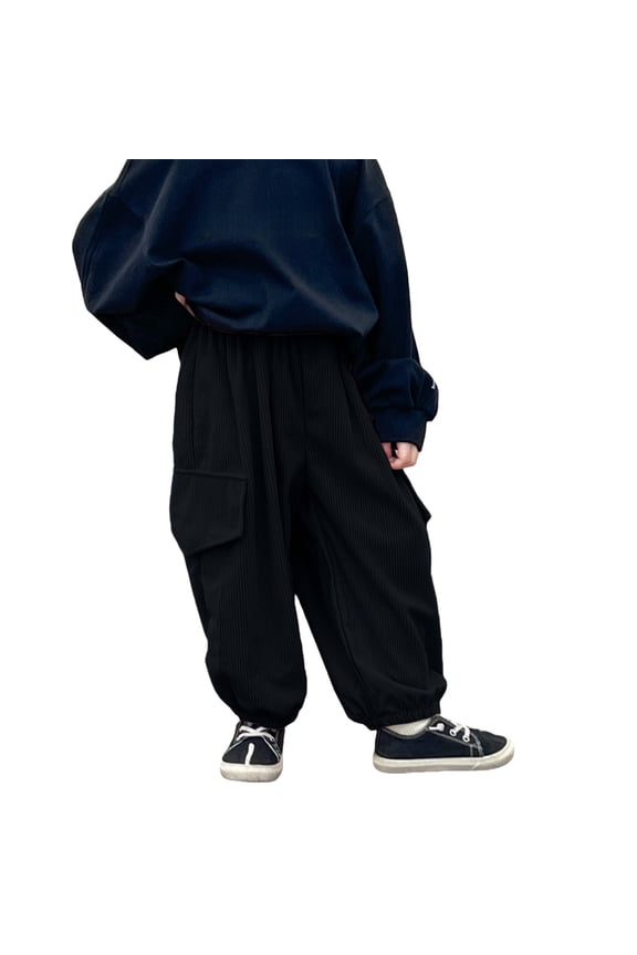 3-6 Month Boy Pants Kick Flare Pants Wide Leg Crop Pants Kids Uniform Pants Newborn Baby Clothes 18 Months Boy Clothes Summer Newborn Cute, Black 18-24 Months