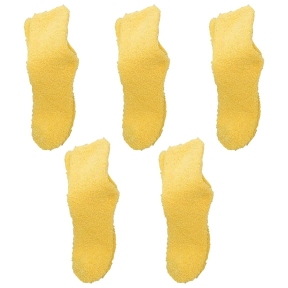 MZXELPRJD 5 Pairs Women Fuzzy Socks Fluffy Cozy Slipper Socks Warm Winter Soft Anti Slip Plush House Socks Fuzzy Crew Socks Cozy Soft for Winter Indoor