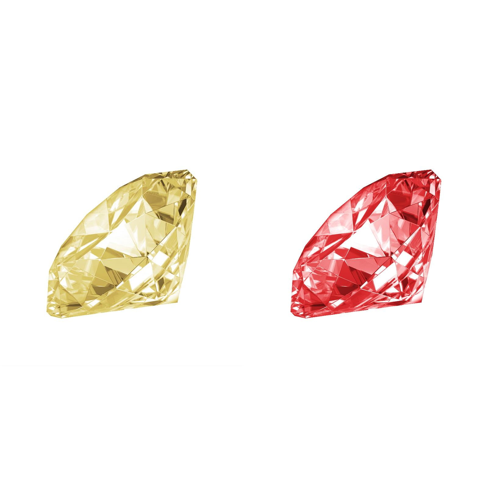 Babenest Acrylic Diamond Gems - 240pcs 3/4 Inch Gold Faux Crystals For Vase Filler, Wedding, Party Decor, Arts & Crafts
