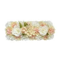 MZXELPRJD Artificial Flower Art Artificial Flower Panels Silk Flower Background Wedding Arch Background 3D Artificial Flowers Rose Panel Flower Wall Mat Day of The Flowers Artificial