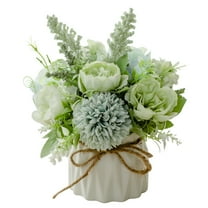 MZXELPRJD Artificial Flowers Homecoming Mum Flower Grass Bonsai Desktop Green Succulents Decor Pot Flower Tree Decoration & Hangs Artificial Flowers Baby Breath Christmas Decorations