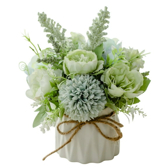 MZXELPRJD Artificial Flowers Homecoming Mum Flower Grass Bonsai Desktop Green Succulents Decor Pot Flower Tree Decoration & Hangs Artificial Flowers Baby Breath Christmas Decorations