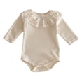 thumbnail image 1 of MZXELPRJD Baby Girl Long Sleeve Romper 2025 Doll Collar Bodysuit Spring New Arrival Kids Clothing Baby Girls 0-3m Baby Girls Outfits Outfit for Girls 7-8, 1 of 9