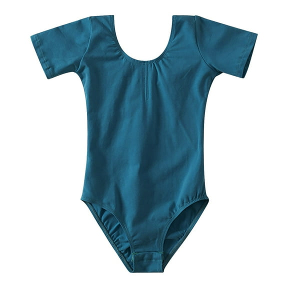 MZXELPRJD Baby Girl Long Sleeve Romper Cotton Short Sleeve Ballet Dress Summer Open Crotch Dance Wear 2t-4t Baby Girl Clothes Two Way Zipper Onesies Girls Lounge Sets Size 7-8 Girls Clothing Set