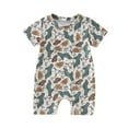 thumbnail image 1 of MZXELPRJD Baby Girl Rompers Toddler Western Baby Girl Clothing Set Boot Cactus Print Short Sleeve Jumpsuit 2t-4t Play Outfit Cute Outfits for Teen Girls, 1 of 5