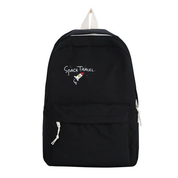 MZXELPRJD Back Packs School Purse for School Backpack with Luggage Strap Nursing Backpack Travel Book Bag Mochila Escolar Para Adolescentes Mochila, Black