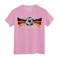 thumbnail image 1 of MZXELPRJD Boys Girls Shirt Graphic T-Shirt Crew-neck Short Sleeve 3D Tops 3-12 Years Summer Casual Tees Germany Soccer Fans Shirts Kids Clothes, 1 of 4