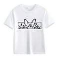 thumbnail image 1 of MZXELPRJD Boys Shirts Kids Cute Easter Shirt Boys Funny T-Shirt Clothes Girls Bunny Graphic Tees Outfit Spring Summer Casual Short Sleeve Graphic Tshirt, 1 of 1