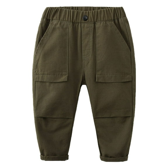 MZXELPRJD Boys Size 18 Sweatpants Boys Boy Pj Pants Spring Autumn Models Casual Fashion Solid Color Pants Elastic Waist Comfortable Warehouse Clearance Sale