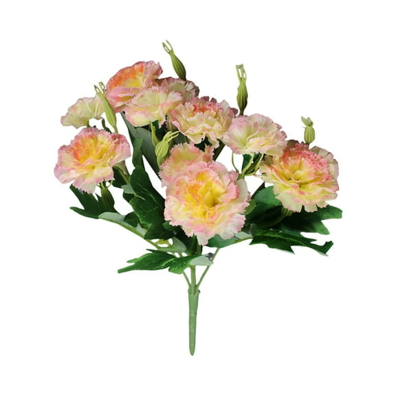MZXELPRJD Carnations Artificial Flowers 10 Heads 11.8inch Silk Hydrangea Bouquet Decoration Plastic Plant Suitable for Photo Props Family Party Home Decoration Bridal Wedding Bouquet Decoration