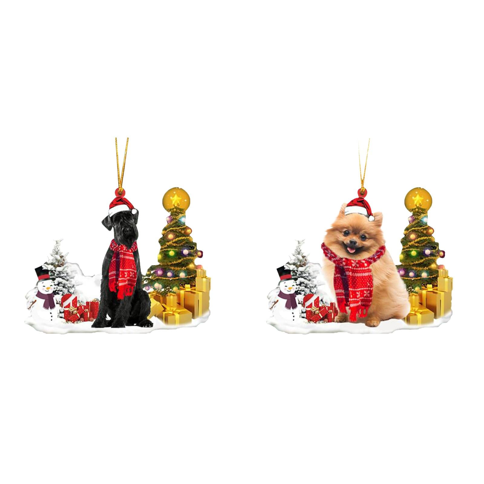MZXELPRJD Christmas Tree Ornaments 2PCS Christmas Dog Ornament — free download