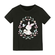 Deux T-Shirts Fille Pâques Lapin OshKosh Taille 4/5 – Occasion Très Bon État
