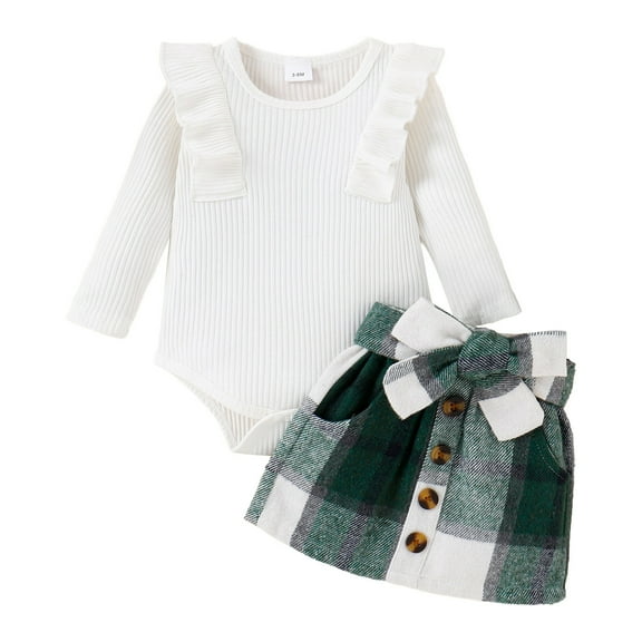 MZXELPRJD First Christmas Outfit Boy Catholic Baptism Outfit Newborn Gift Sets Girls Jumpsuit Size 14-16 Birthday Party Baby Girl Gifts 0-3 Months 24, Green 9-12 Months