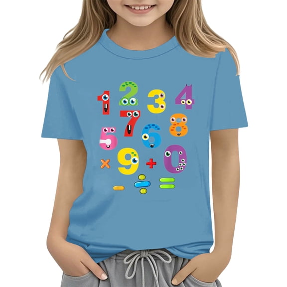 MZXELPRJD Girls Brown Top Youth Graphic Tees T Shirt for Boys Teen Girl Clothes Y2k Boys Clothes Size 12 Clothing for Girls Toddler Boy Clothes Cute Clothes for 10-12 Boy 3t Girls 9-10 Clothing