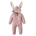 thumbnail image 1 of MZXELPRJD Girls Red Jumpsuit Easter Bunny 4t Boys Clothes Fall/winter Sets Hooded Winter Bodysuit Crawling Thermal Onesie Girls Clothes 7/8 Outfits Baby Girls' Sets, 1 of 8