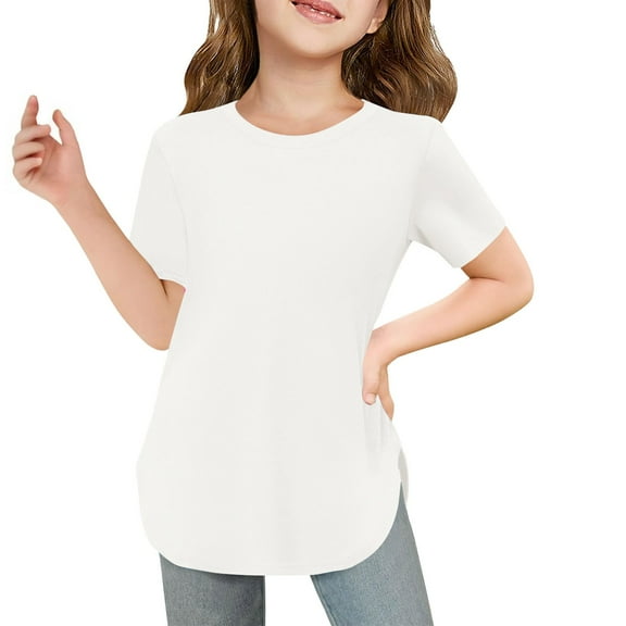 MZXELPRJD Girls Short Sleeve Sequin Shirt 2026 Trendy Metallic Shimmer Short Sleeved Shirts for Teen Girl Kids Sparkly Glitter Crewneck Tee Tops Toddler Clothes