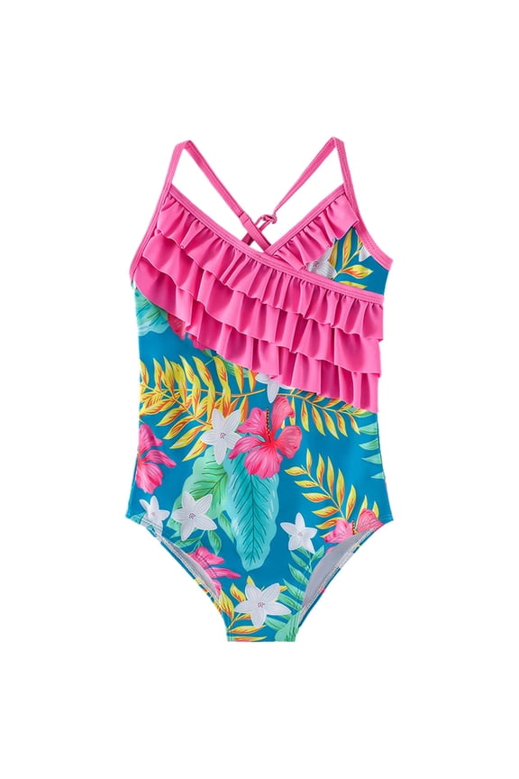 Girls Swimsuits Size 14-16 Senior Birthday Gift Girls Ruffled Edge Beach Swimsuit Hot Spring Toddler Bikini Tankini Teen Bathing Suits for Teenagers Girls Bathing Suit Size 8