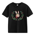 thumbnail image 1 of MZXELPRJD Girls Tops Toddler Boy Girl Easter Shirt Short Sleeve Bunny Outfits Matching Family T-Shirt Holiday Tee Tops Bunny Tshirt for Kids, 1 of 1