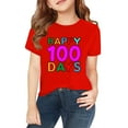 thumbnail image 1 of MZXELPRJD Kids 100 Days of School Shirt Girls Boys 100th Day of School Celebration Tops Kids Short Sleeve Funny Graphic Letters Print T-Shirt, 1 of 8