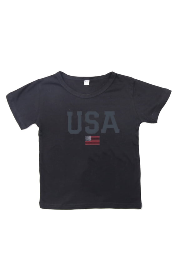 Kids Girls July 4th Shirt Boys Girls 4th of July Shirts American Flag Tshirt Patriotic Top Independence Day T-Shirt Outfit