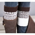 thumbnail image 1 of MZXELPRJD No Show Socks Womens 2024 Jacquard Knitted Leg Warmers Socks Boot Cover, Womens Socks Size 9-11 Brown, 1 of 3