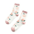 thumbnail image 1 of MZXELPRJD No Show Socks Womens Autumn Winter Matching Printing Thickened Warm Mid Tube Socks Thick Socks, Womens Socks Ankle, 1 of 3