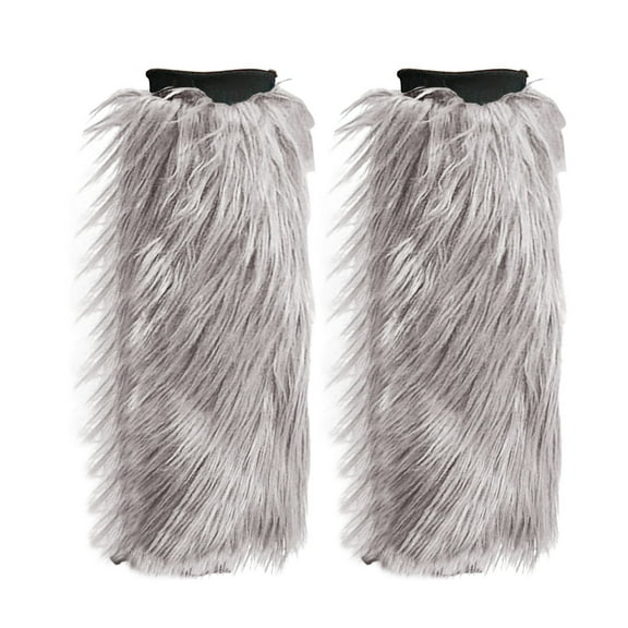 MZXELPRJD No Show Socks Womens Autumn Winter Plush Socks Long Boots Warm Stage Performance High Leg Guards Female, Ankle Socks Dark Gray L