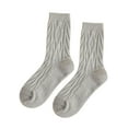 thumbnail image 1 of MZXELPRJD No Show Socks Womens Autumn Winter Textured Twist Warm Socks Solid Color Home Socks, Womens Socks Ankle, 1 of 3