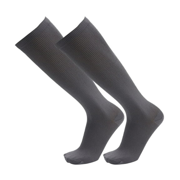 MZXELPRJD No Show Socks Womens Compression Socks for Men & Graduated Knee High Compression Stockings Calf Leg & Foot, White Socks Women Grey S