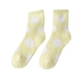 thumbnail image 1 of MZXELPRJD No Show Socks Womens Coral Socks Autumn Winter Tube Socks Sleep Socks Cute Home Polka Dot Thick Stockings, Soccer Socks Beige, 1 of 3