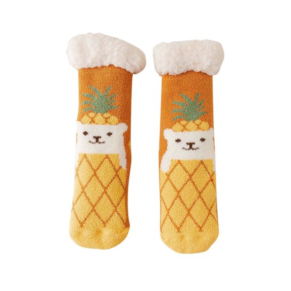 MZXELPRJD No Show Socks Womens Cute Style Lamb Velvet Socks Autumn Winter Home Plus Velvet Thick Floor Socks, Womens Socks Size 9-11