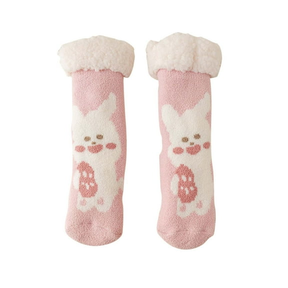 MZXELPRJD No Show Socks Womens Cute Style Lamb Velvet Socks Autumn Winter Home Plus Velvet Thick Floor Socks, Womens Socks Size 9-11