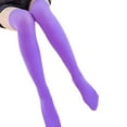thumbnail image 1 of MZXELPRJD No Show Socks Womens Fashion Over Knee High Temptation Stretch Nylon Socks New, Womens Crew Socks Purple, 1 of 2