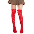 thumbnail image 1 of MZXELPRJD No Show Socks Womens Girls Valentine's Day Socks Heart Love Prints Socks Party Accessories, Crew Socks for Women, 1 of 3