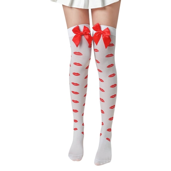 MZXELPRJD No Show Socks Womens Girls Valentine's Day Socks Heart Love Prints Socks Party Accessories, Crew Socks for Women