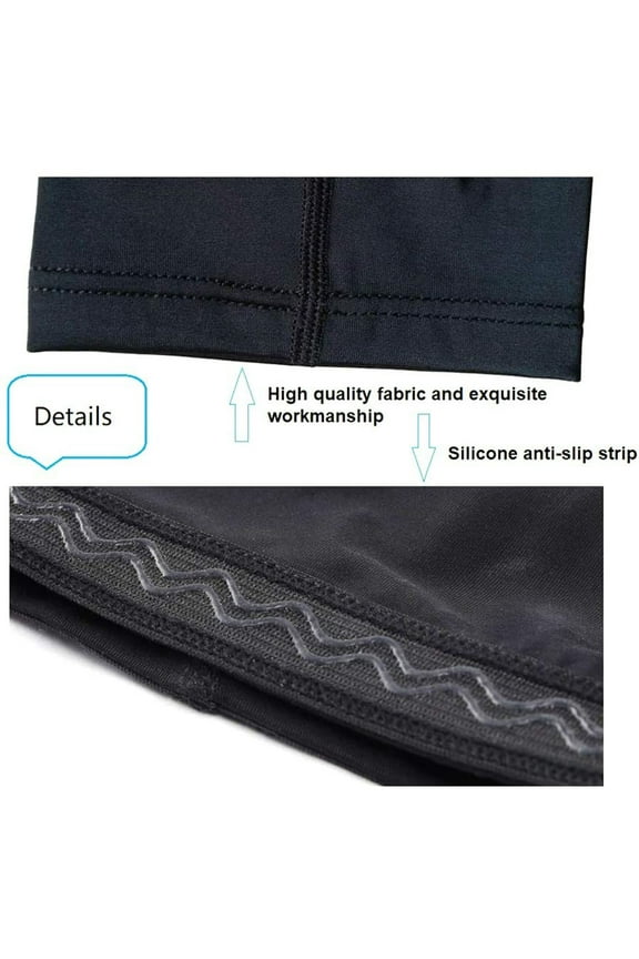 No Show Socks Womens Leg Sleeve Compression Long Sleeve Men Calf Tibia Support, White Socks Black S