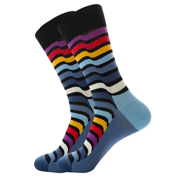 MZXELPRJD No Show Socks Womens Men Colorful Funny Novelty Casual Combed Cotton Crew Socks, White Crew Socks