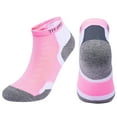 thumbnail image 1 of MZXELPRJD No Show Socks Womens Men Middle Canister Movement Towel Cotton Breathable Badminton Walking, Womens Socks Size 7-9 Pink L, 1 of 2