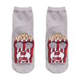 thumbnail image 1 of MZXELPRJD No Show Socks Womens Mid Length Round Socks Cute Fun Food Drink Novelty Socks, Womens Crew Socks Grey, 1 of 1