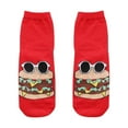 thumbnail image 1 of MZXELPRJD No Show Socks Womens Mid Length Round Socks Cute Fun Food Drink Novelty Socks, Womens Crew Socks Orange, 1 of 1