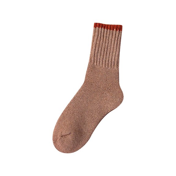 MZXELPRJD No Show Socks Womens Plush Thickened Warm Rabbit Wool Socks with Bars Short Socks, Womens Socks Size 9-11 Khaki