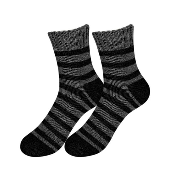 MZXELPRJD No Show Socks Womens Thermal Socks Casual Comfort Warm Winter Socks Mid Tube Terry Socks, White Crew Socks Women Grey