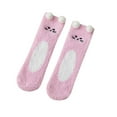 thumbnail image 1 of MZXELPRJD No Show Socks Womens Tube Socks Three-Dimensional Cartoon Cute Bear Coral Home Floor Socks Half Sleep Socks, Womens Socks Size 9-11 Pink, 1 of 5