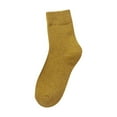 thumbnail image 1 of MZXELPRJD No Show Socks Womens Vintage Winter Soft Warm Thick Cold Knit Wool Crew Socks Multicolor, Running Socks Yellow, 1 of 7