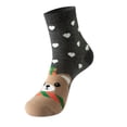 thumbnail image 1 of MZXELPRJD No Show Socks Womens Warm Christmas Fashion Windproof Printing Mid Tube Socks Long Tube Cotton, Crew Socks Grey, 1 of 2