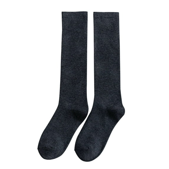 MZXELPRJD No Show Socks Womens Warm Christmas Fashion Windproof Printing Mid Tube Socks Long Tube Cotton, White Crew Socks Women Dark Gray
