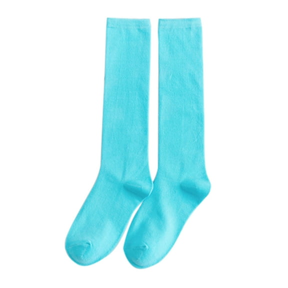 MZXELPRJD No Show Socks Womens Warm Christmas Fashion Windproof Printing Mid Tube Socks Long Tube Cotton, White Crew Socks Women Sky Blue