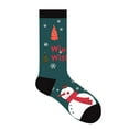 thumbnail image 1 of MZXELPRJD No Show Socks Womens Warm Christmas Fashion Windproof Printing Mid Tube Socks Long Tube Cotton, Womens Socks Size 7-9 Black, 1 of 4